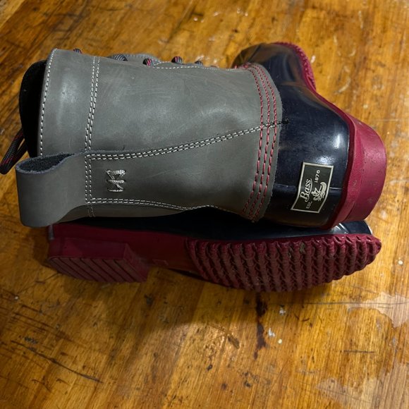 Duck / Muck Winter Boots Harlequin 9 grey pink navy plaid - Like new unworn! - Picture 3 of 12